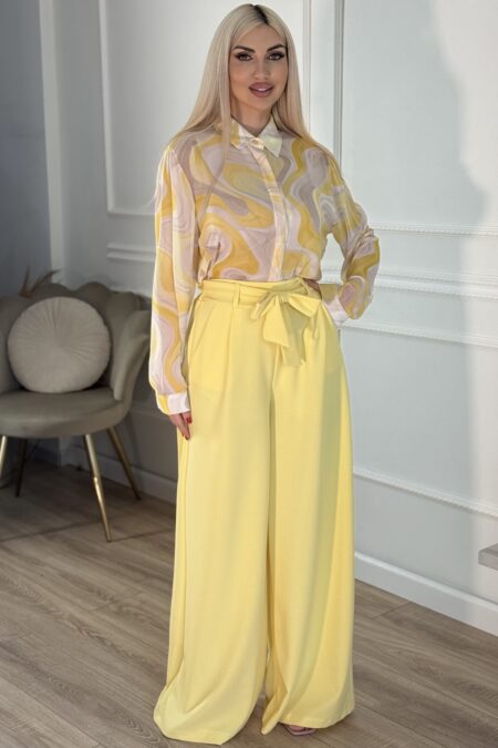 Παντελόνα oversized με αποσπώμενη ζώνη