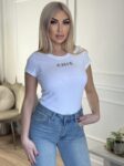 Λευκό t-shirt με λογότυπο chic