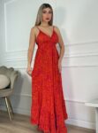 Αέρινο floral silk boho φόρεμα σε αποχρώσεις